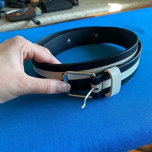 Versace Jeans Couture Black White Belt